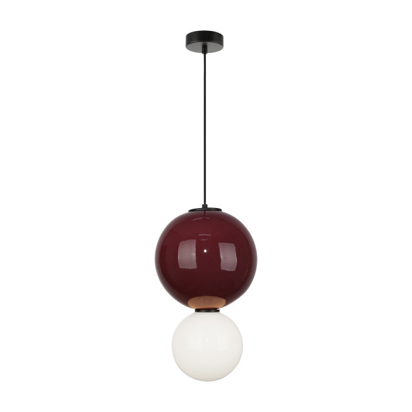 Lampa wisząca PIEVE bordowa LED 1x7W Ciepła biel 867lm Italux 835820