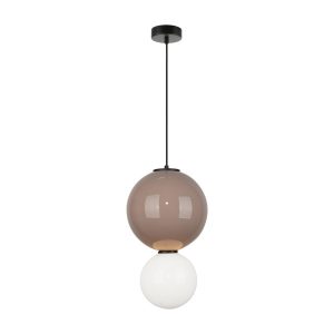 Lampa wisząca PIEVE brązowa LED 1x7W Ciepła biel 867lm Italux 835764