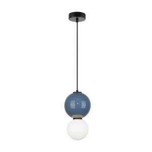 Lampa wisząca PIEVE niebieska LED 1x5W Ciepła biel 468lm Italux 835777