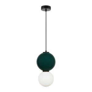 Lampa wisząca PIEVE zielona LED 1x6W Ciepła biel 801lm Italux 835700