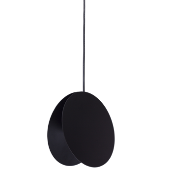 Lampa wisząca PILLS S czarna 23 cm płatki okrągła 234637