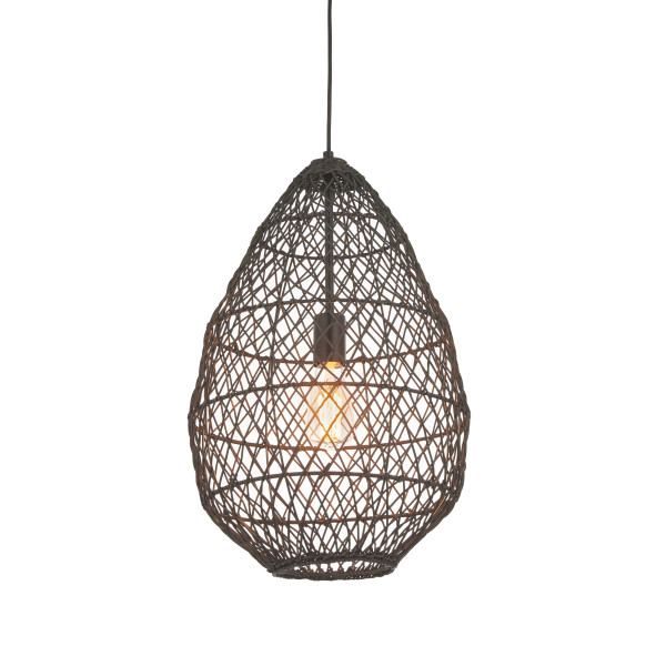 Lampa wisząca PIMVA czarna 1xE27x20W wym:180x35x35cm IP20 Endon 1030073