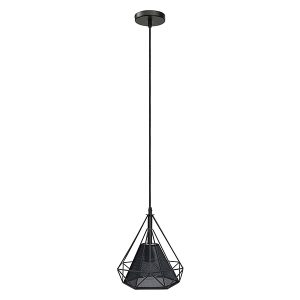 Lampa wisząca Piramida metalowa czarna 36498