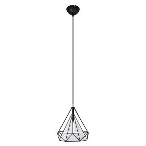 Lampa wisząca Piramida metalowa czarno-biała 35980