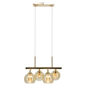 Lampa wisząca Piran 4-punktowa metalowa złota 1077800