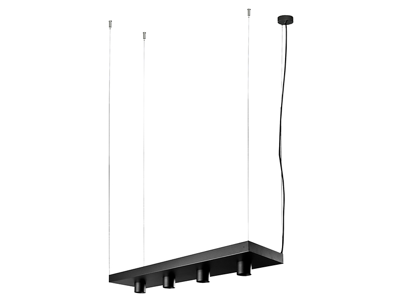 Lampa wisząca Plant Black 4-punktowa stalowa czarna 23630