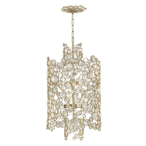 Lampa wisząca płatki srebra Anya 6xE14x60W wym: 388,7x40,6x40,6 cm Hinkley 849387