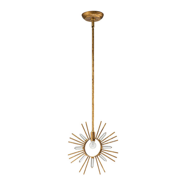 Lampa wisząca płatki złota Sun King 1xE27x60W Gilded Nola 850137
