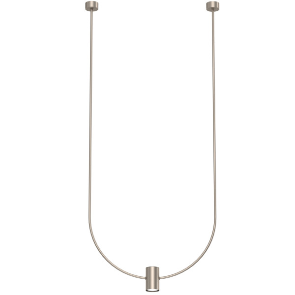 Lampa wisząca platyna NO. C 1xGU10x10W wym: 125x58x6 cm Shilo 846324