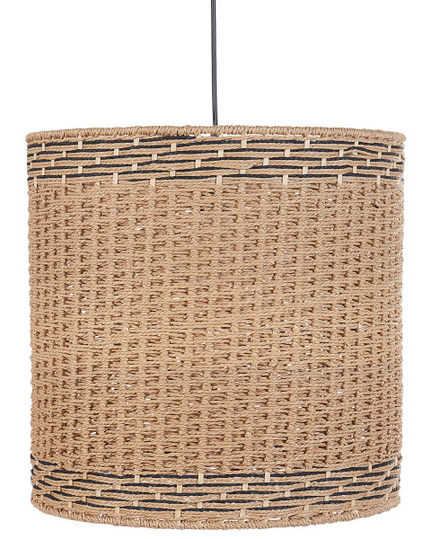 Lampa wisząca pleciony klosz naturalna 305824
