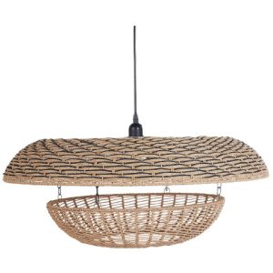 Lampa wisząca pleciony klosz naturalna 305803 Lampa wisząca pleciony klosz naturalna 305803