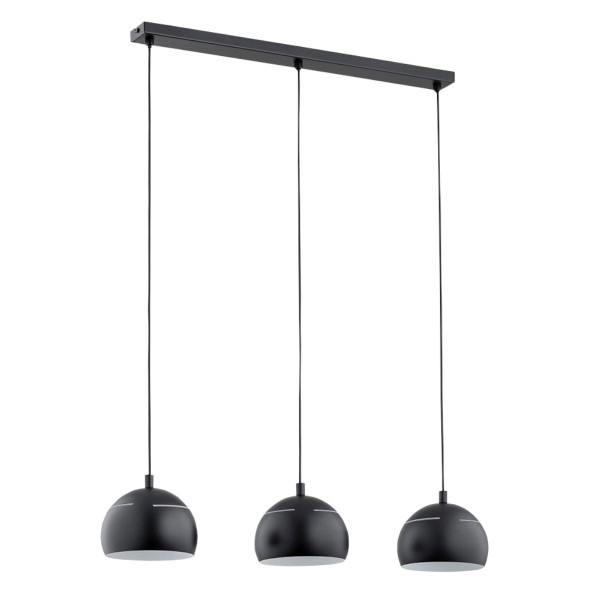 Lampa wisząca PLUS czarna 3xE14x15W wym:90x60x15cm IP20 Alfa 986297