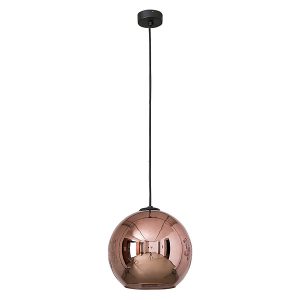Lampa wisząca Polaris Copper stalowa miedziano-czarna 147806 Lampa wisząca Polaris Copper stalowa miedziano-czarna 147806