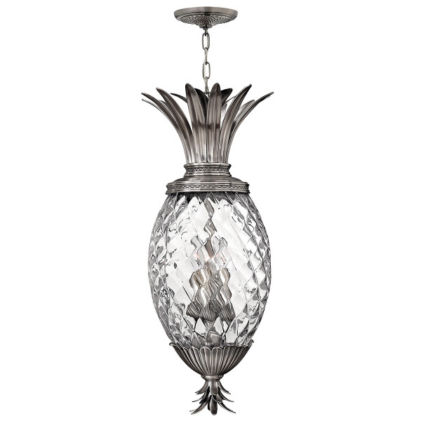 Lampa wisząca polerowany antyczny nikiel Plantation 4xE14x40W Hinkley 849160