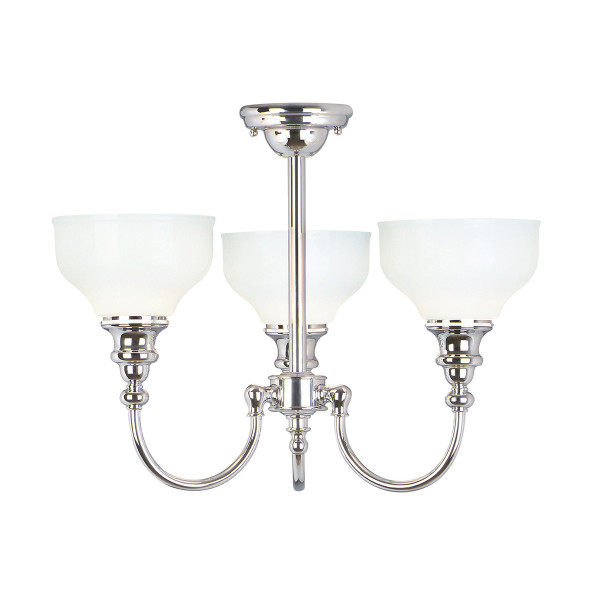 Lampa wisząca polerowany chrom Cheadle 3xG9x3W wym: 41x45x45 cm Elstead 853947