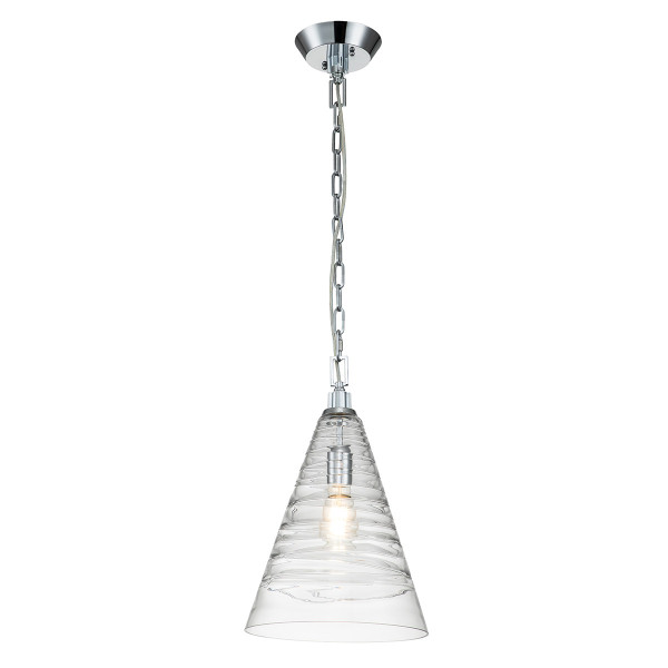 Lampa wisząca polerowany chrom Elmore 1xE27x60W Quintiesse 849425