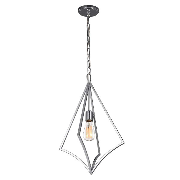 Lampa wisząca polerowany chrom Nico 1xE27x60W wym: 226,4x35,3x35,3 cm Feiss 849742