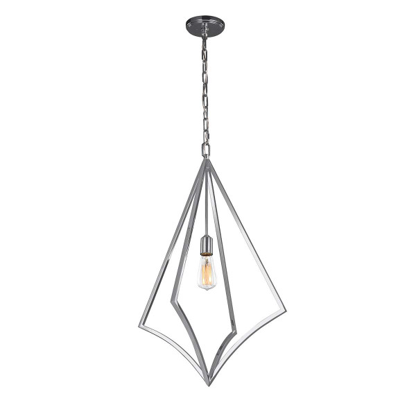 Lampa wisząca polerowany chrom Nico 1xE27x60W wym: 247,4x48,9x48,9 cm Feiss 849749