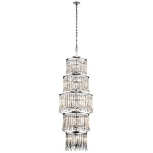 Lampa wisząca polerowany chrom Piper 18xE14x60W Kichler 849747 Lampa wisząca polerowany chrom Piper 18xE14x60W Kichler 849747