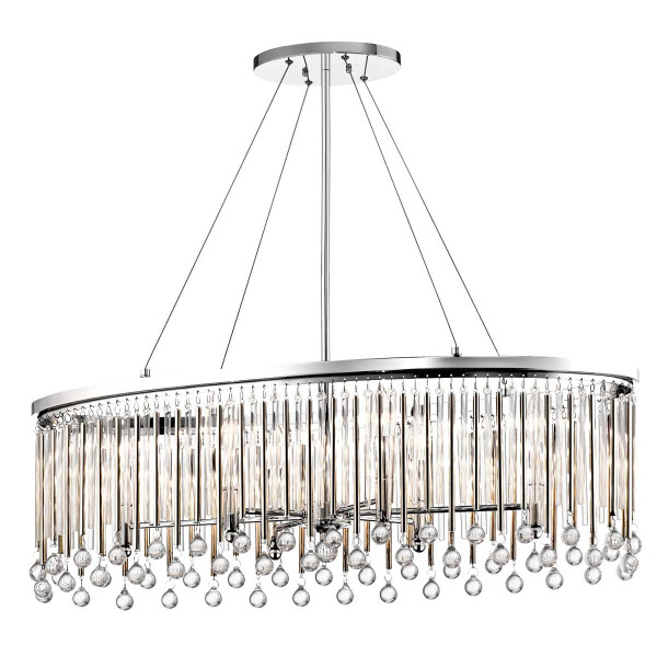 Lampa wisząca polerowany chrom Piper 6xE14x60W Kichler 849755