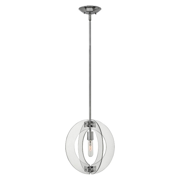 Lampa wisząca polerowany chrom Solstice 1xE27x100W Hinkley 849553
