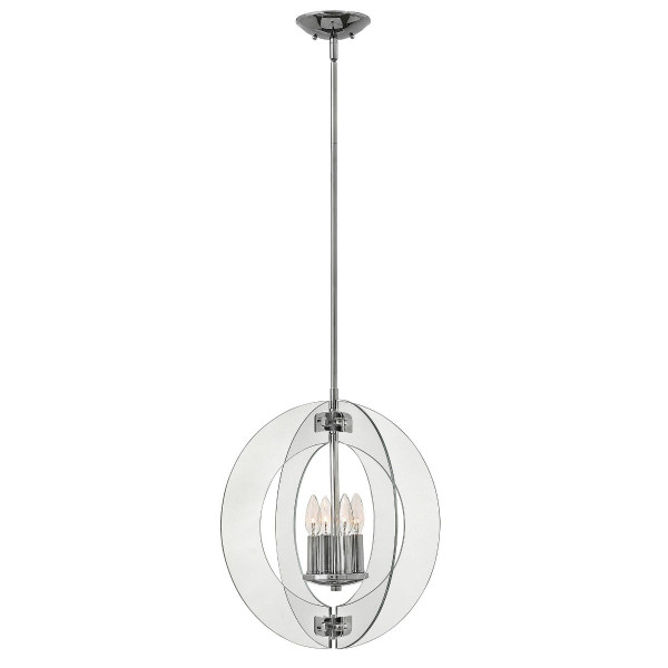 Lampa wisząca polerowany chrom Solstice 4xE14x60W Hinkley 849575