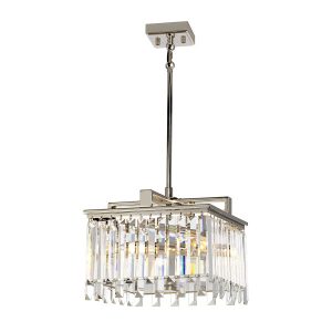 Lampa wisząca polerowany nikiel Aries 4xE14x40W wym: 130,6x32x32 cm Elstead 850409 Lampa wisząca polerowany nikiel Aries 4xE14x40W wym: 130,6x32x32 cm Elstead 850409