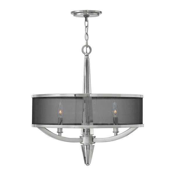 Lampa wisząca polerowany nikiel Ascher 3xE14x60W Quintiesse 849320