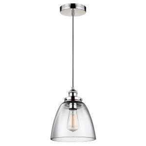 Lampa wisząca polerowany nikiel Baskin 1xE27x60W Feiss 850249 Lampa wisząca polerowany nikiel Baskin 1xE27x60W Feiss 850249