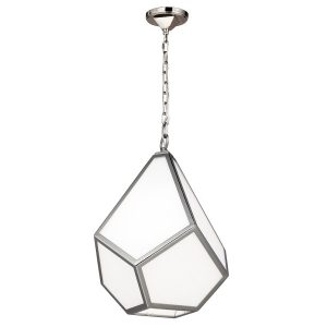 Lampa wisząca polerowany nikiel Diamond 1xE27x60W Feiss 849556