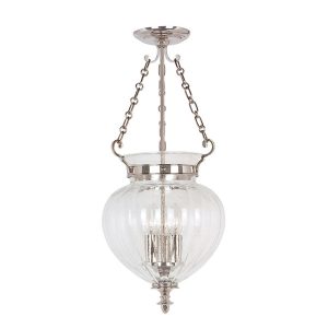 Lampa wisząca polerowany nikiel Finsbury Park 3xE14x60W Elstead 847503