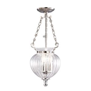 Lampa wisząca polerowany nikiel Finsbury Park 3xE14x60W Elstead 847464