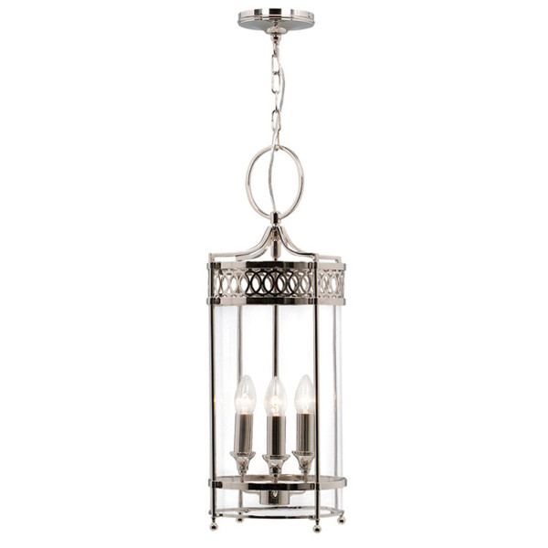 Lampa wisząca polerowany nikiel Guildhall 3xE14x60W Elstead 849375