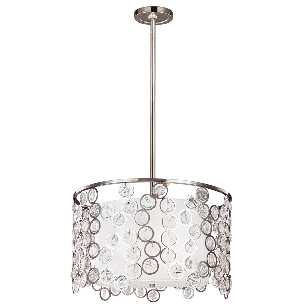 Lampa wisząca polerowany nikiel Lexi 3xE27x60W wym: 174x48,3x48,3 cm Feiss 849225