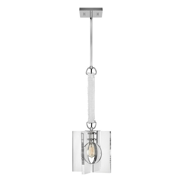 Lampa wisząca polerowany nikiel Ludlow 1xE27x60W Quintiesse 849401