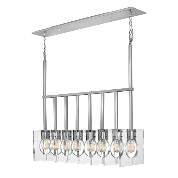 Lampa wisząca polerowany nikiel Ludlow 8xE27x60W Quintiesse 849290