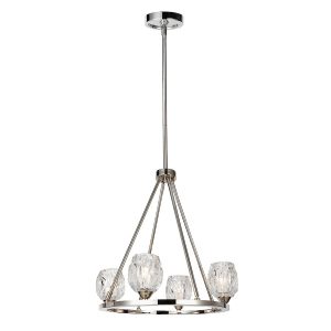 Lampa wisząca polerowany nikiel Rubin 4xG9x3W wym: 199,2×53,7×53,7 cm Feiss 849261 Lampa wisząca polerowany nikiel Rubin 4xG9x3W wym: 199,2×53,7×53,7 cm Feiss 849261