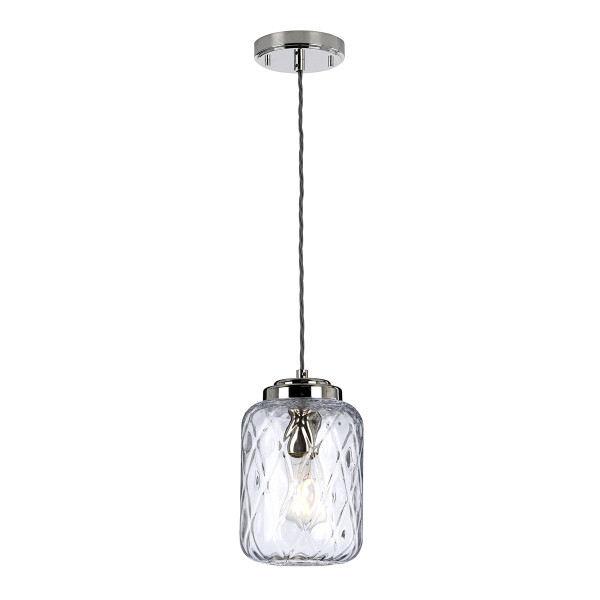 Lampa wisząca polerowany nikiel Sola 1xE27x60W Elstead 849530