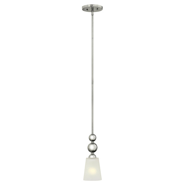 Lampa wisząca polerowany nikiel Zelda 1xE27x60W wym: 120x12x12 cm Hinkley 851997