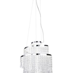 Lampa wisząca POMP odcienie srebra LED 30W biały zmienny 4300lm IP20 RL 1030114 Lampa wisząca POMP odcienie srebra LED 30W biały zmienny 4300lm IP20 RL 1030114