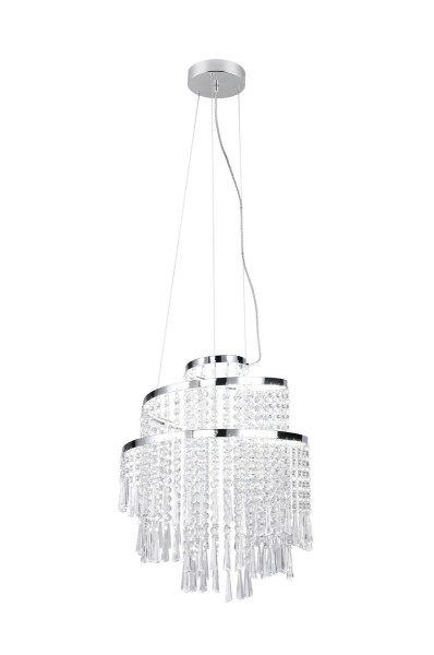 Lampa wisząca POMP odcienie srebra LED 30W biały zmienny 4300lm IP20 RL 1030114