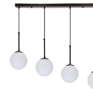 Lampa wisząca Pompei 4-punktowa metalowa czarna 210713 Lampa wisząca Pompei 4-punktowa metalowa czarna 210713