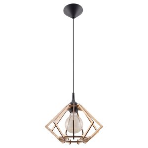 Lampa wisząca Pompelmo drewniana beżowa 69845 Lampa wisząca Pompelmo drewniana beżowa 69845