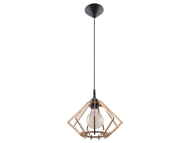 Lampa wisząca Pompelmo drewniana beżowa 69845