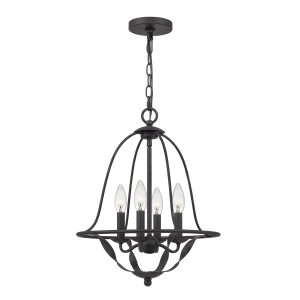 Lampa wisząca popielata Bradbury 4xE14x40W wym: 307,5×40,5×40,5 cm Quoizel 849501 Lampa wisząca popielata Bradbury 4xE14x40W wym: 307,5×40,5×40,5 cm Quoizel 849501