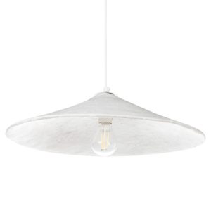 Lampa wisząca PORONGOS Papier-mâché Biały 730131 Lampa wisząca PORONGOS Papier-mâché Biały 730131
