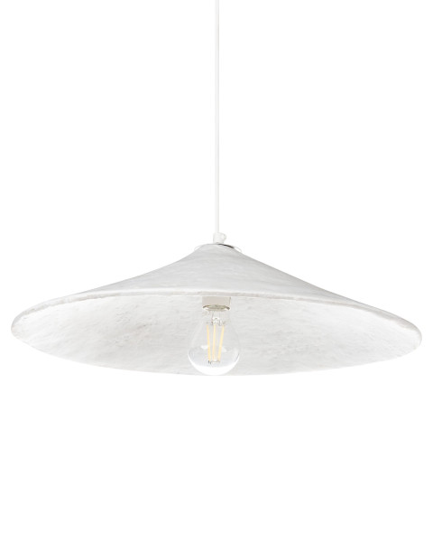Lampa wisząca PORONGOS Papier-mâché Biały 730131