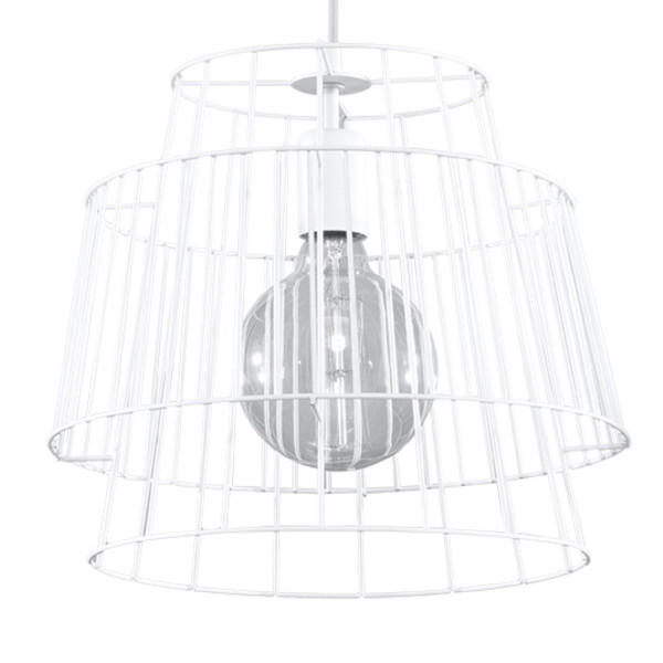 Lampa wisząca PORTAL biała 1xE27x60W wym:130x35x35cm IP20 Pure Lume 1026893
