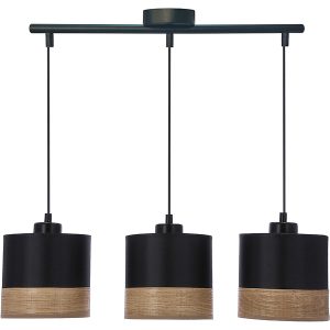 Lampa wisząca Porto 3-punktowa czarna 201561 Lampa wisząca Porto 3-punktowa czarna 201561