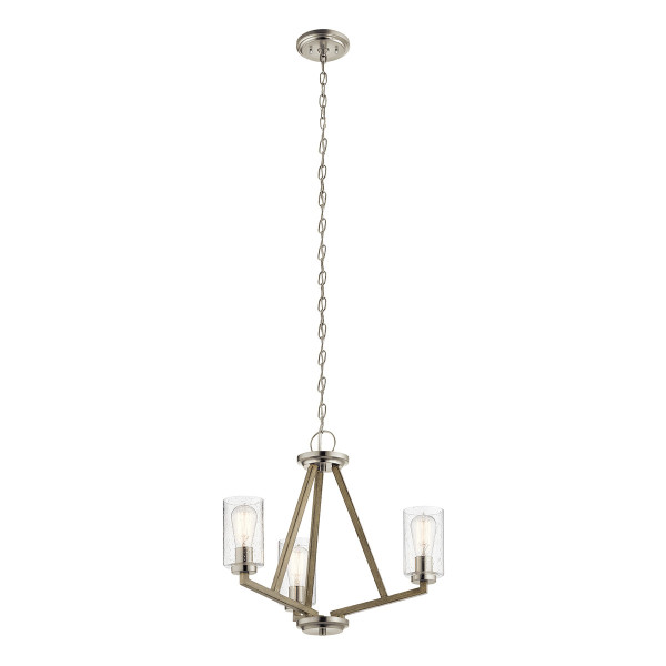Lampa wisząca postarzana antyczna szarość Deryn 3xE27x60W Kichler 850355